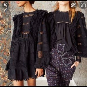 Ulla Johnson black mini dress